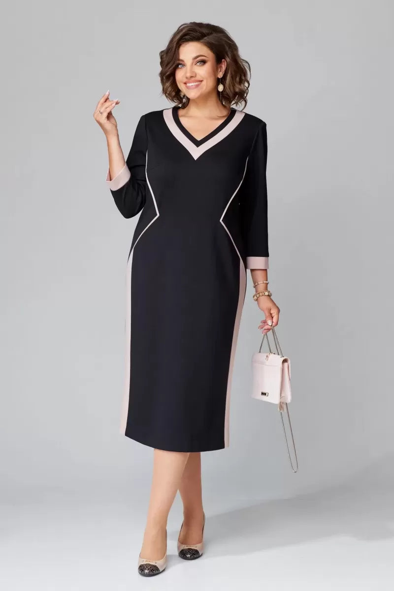 Alexa™ Elegant V-neck Dress