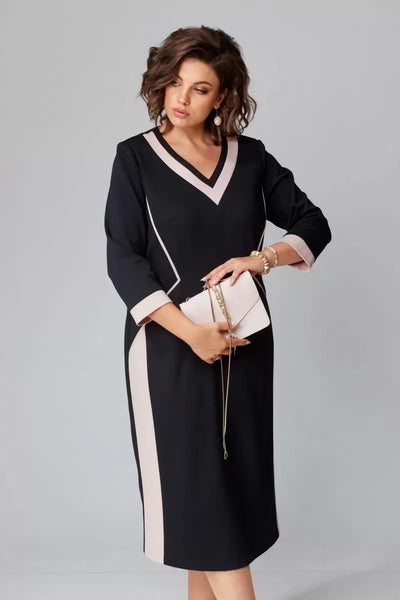 Alexa™ Elegant V-neck Dress