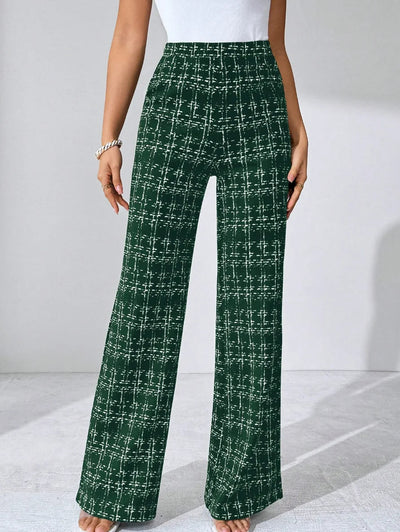 Olivia Tweed Plaid Flare Pants
