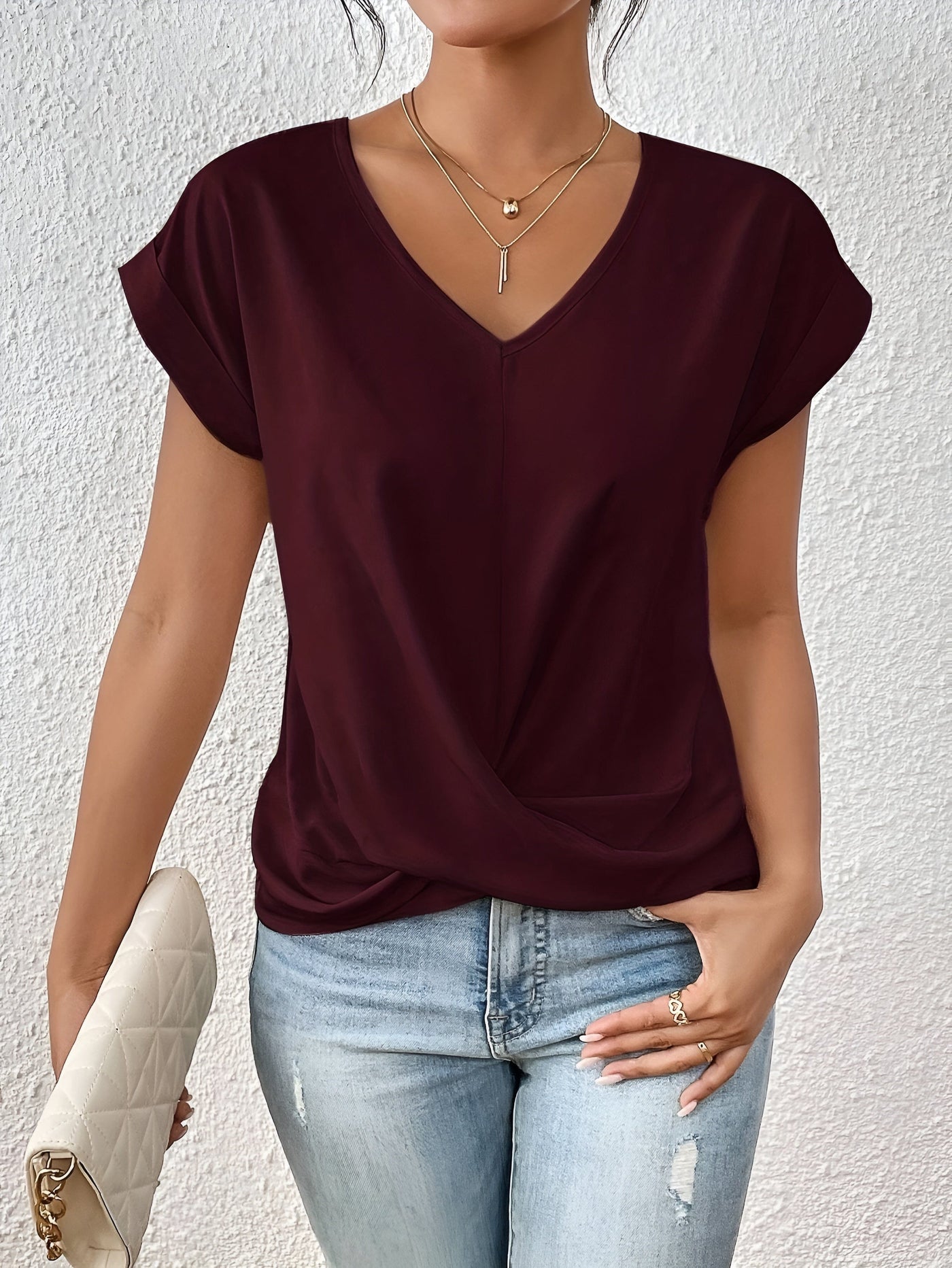 Elara V-Neck T-Shirt
