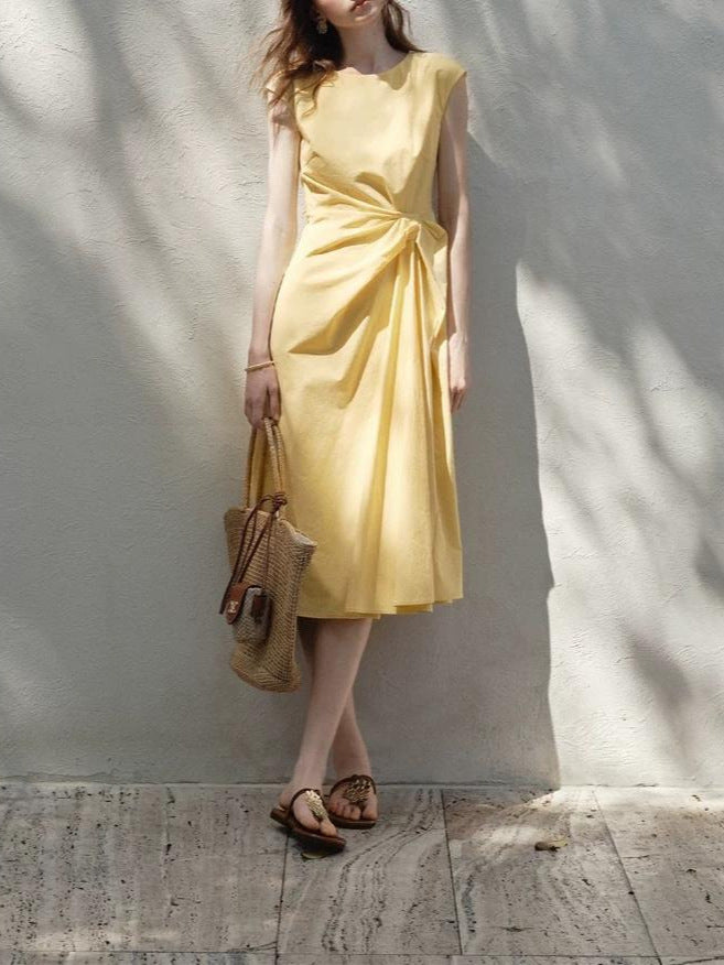 Maribel™ Twist-Waist Midi Dress