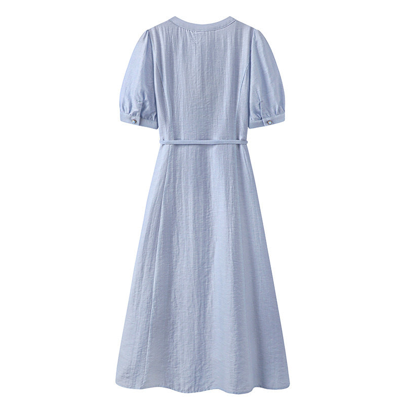 Helena™ Blue Tencel Midi Dress