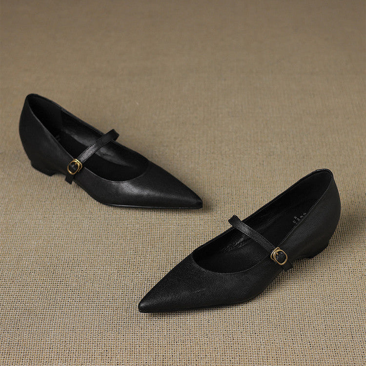 Elaine Genuine Leather High Heels