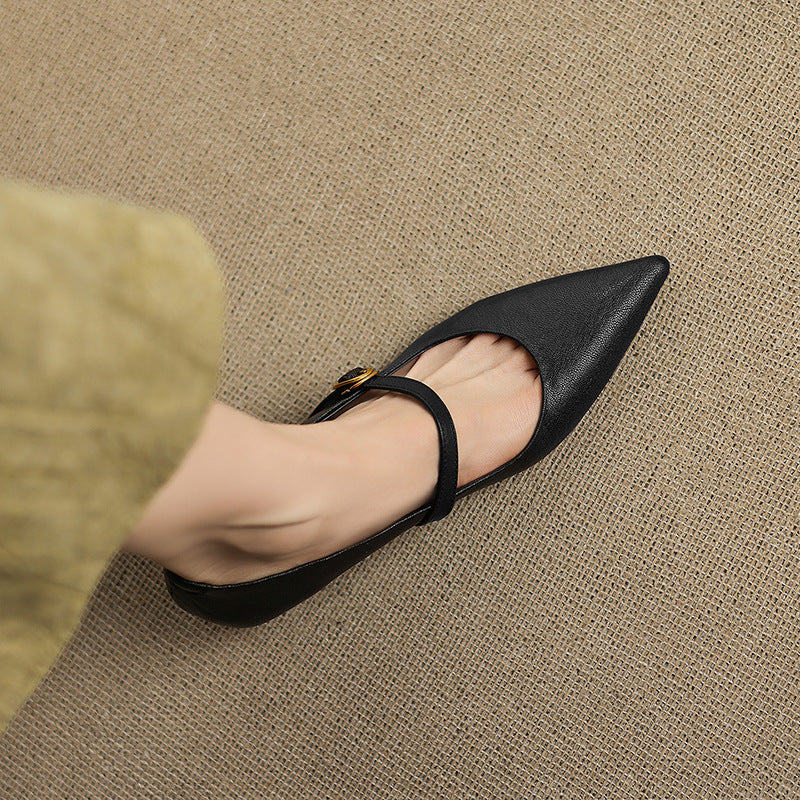 Elaine Genuine Leather High Heels
