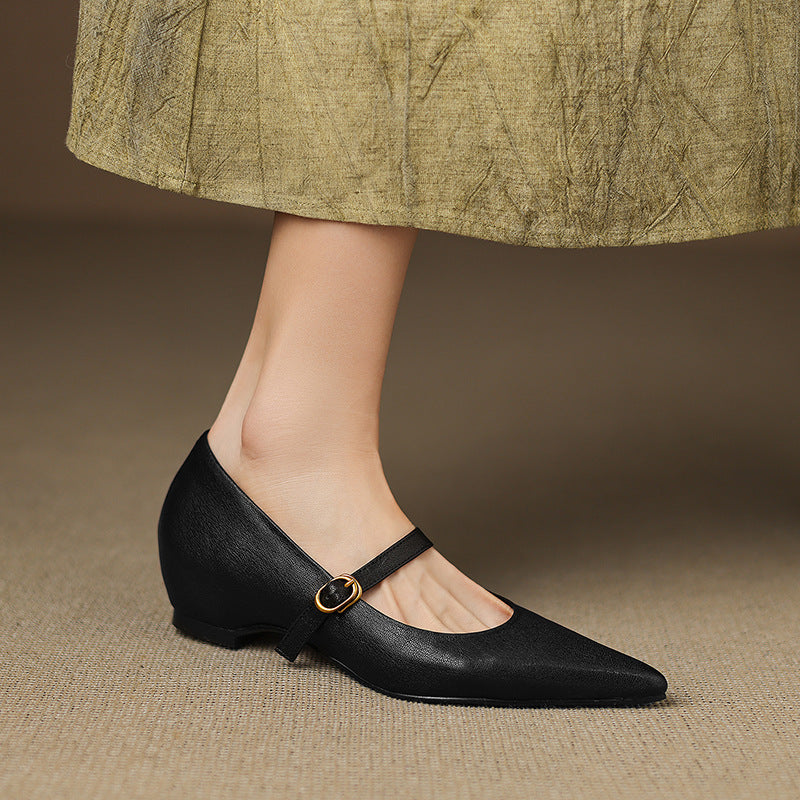 Elaine Genuine Leather High Heels