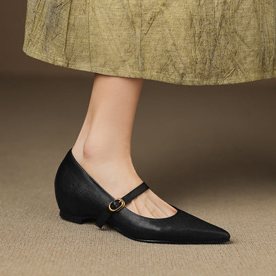 Elaine Genuine Leather High Heels