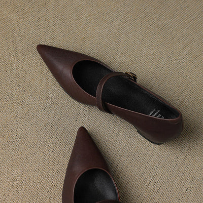 Elaine Genuine Leather High Heels