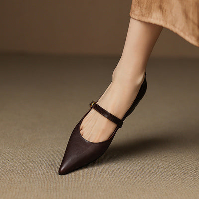 Elaine Genuine Leather High Heels