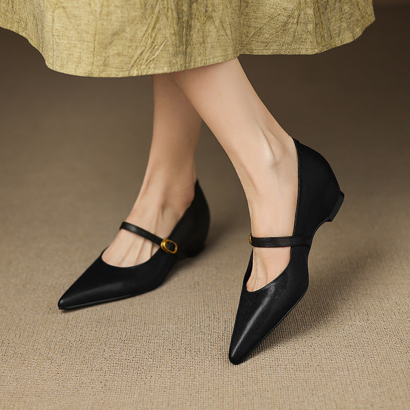 Elaine Genuine Leather High Heels