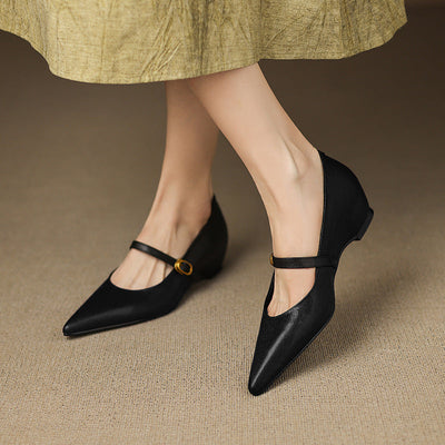 Elaine Genuine Leather High Heels