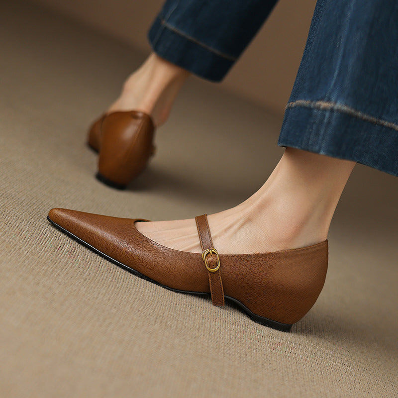 Elaine Genuine Leather High Heels