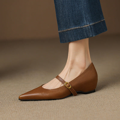 Elaine Genuine Leather High Heels
