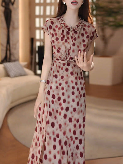 Evangeline™ Polka Dot Midi Dress