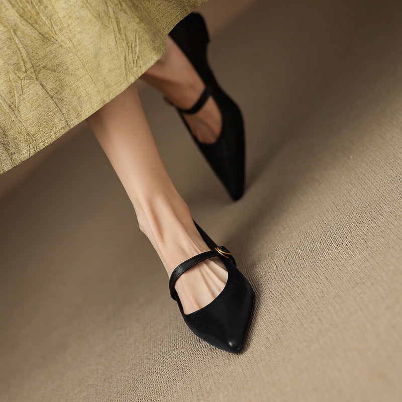 Elaine Genuine Leather High Heels
