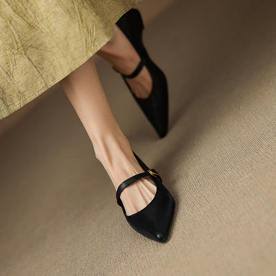 Elaine Genuine Leather High Heels