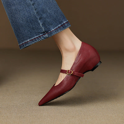 Elaine Genuine Leather High Heels