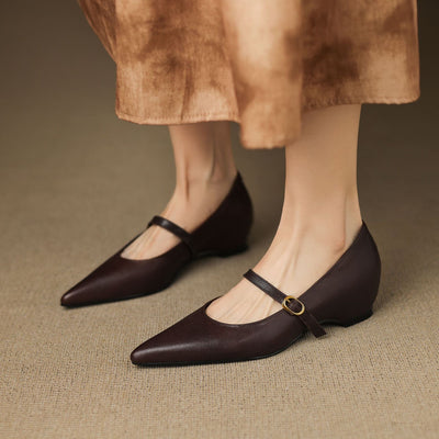 Elaine Genuine Leather High Heels