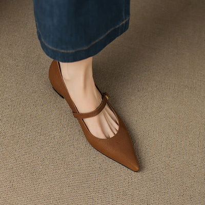Elaine Genuine Leather High Heels
