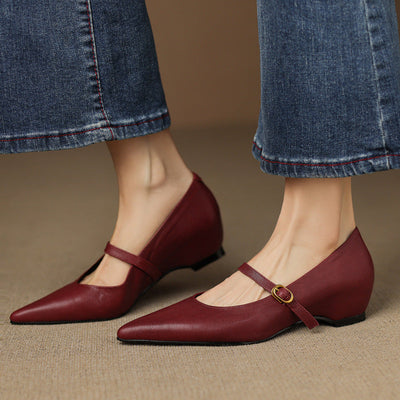 Elaine Genuine Leather High Heels