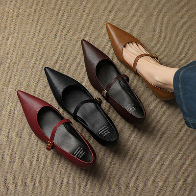 Elaine Genuine Leather High Heels