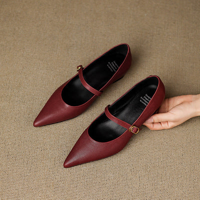 Elaine Genuine Leather High Heels