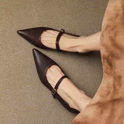 Elaine Genuine Leather High Heels