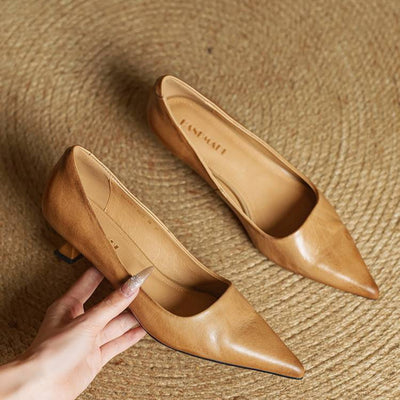 Anok Genuine Leather Heels