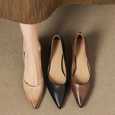 Elyia Genuine Leather Heels