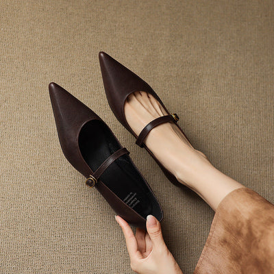 Elaine Genuine Leather High Heels
