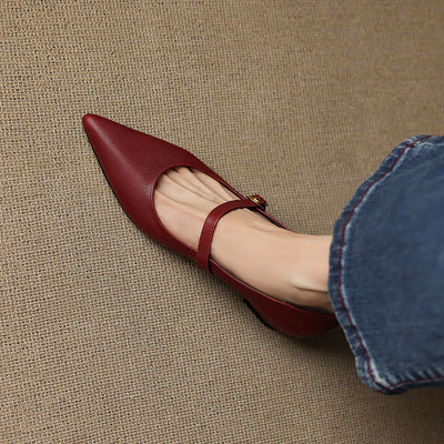 Elaine Genuine Leather High Heels