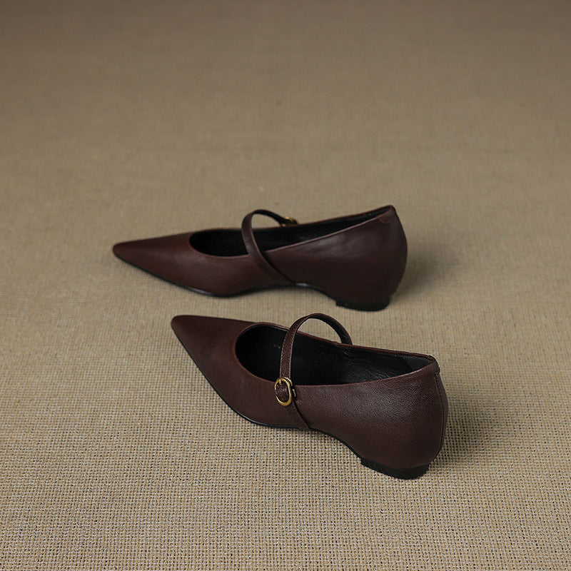 Elaine Genuine Leather High Heels