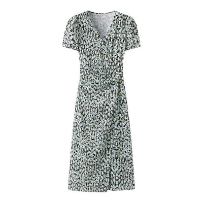 Thessaly™ Green Floral Midi Dress