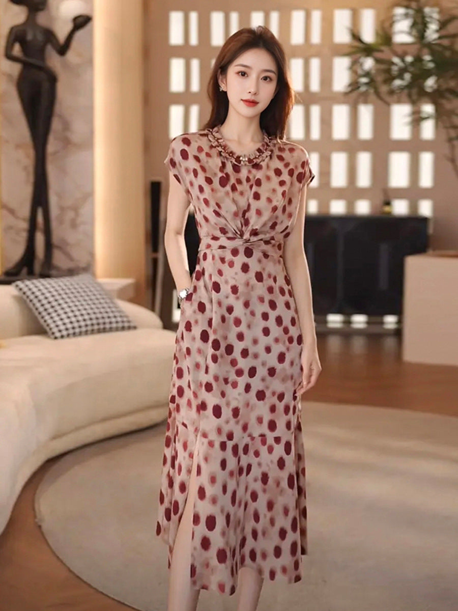 Evangeline™ Polka Dot Midi Dress