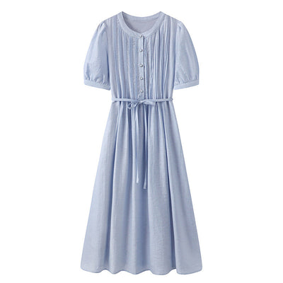 Helena™ Blue Tencel Midi Dress