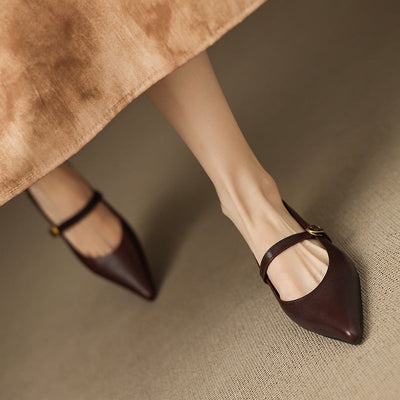 Elaine Genuine Leather High Heels
