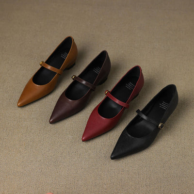 Elaine Genuine Leather High Heels