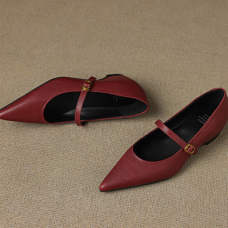 Elaine Genuine Leather High Heels