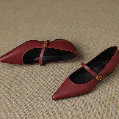 Elaine Genuine Leather High Heels