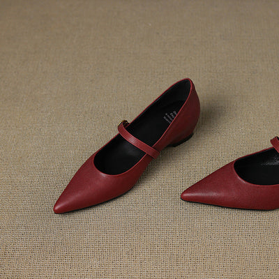 Elaine Genuine Leather High Heels