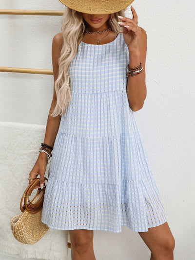 Calista™ Plaid Summer Mini Dress