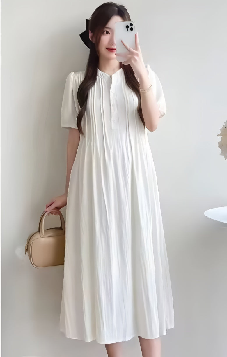 Cressida™ White Midi Dress
