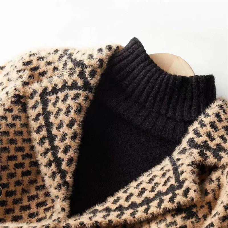 Vionne Houndstooth Knit Jacket