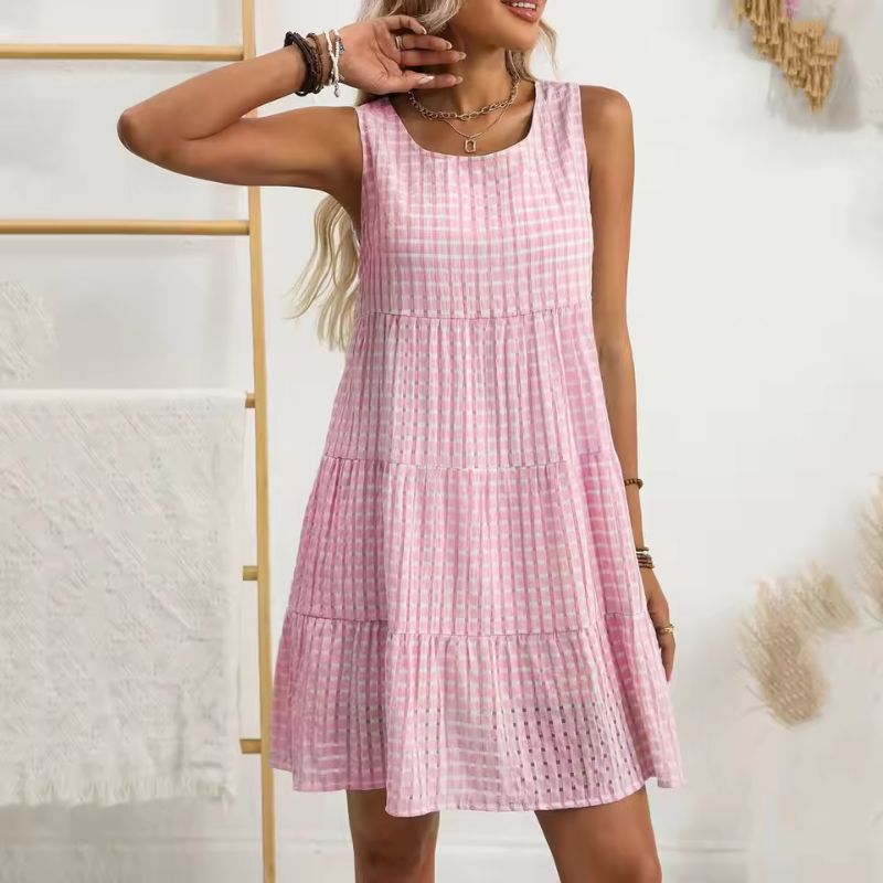 Calista™ Plaid Summer Mini Dress