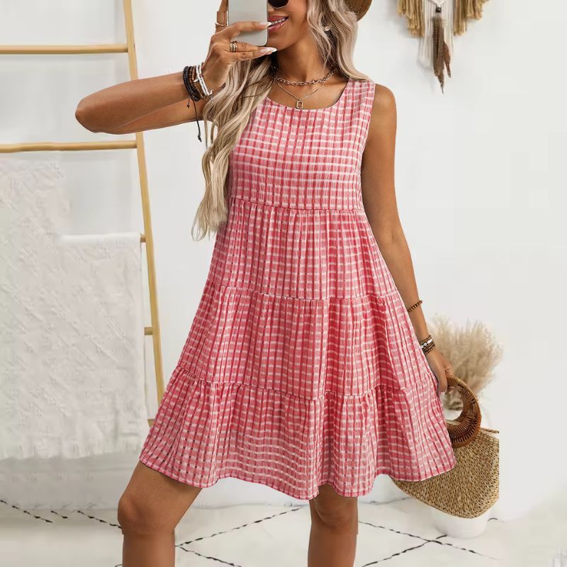 Calista™ Plaid Summer Mini Dress