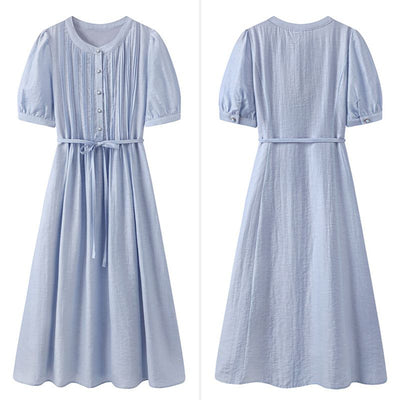 Helena™ Blue Tencel Midi Dress