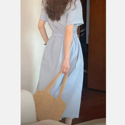 Oriana™ Pleated Waist Shirt Dress